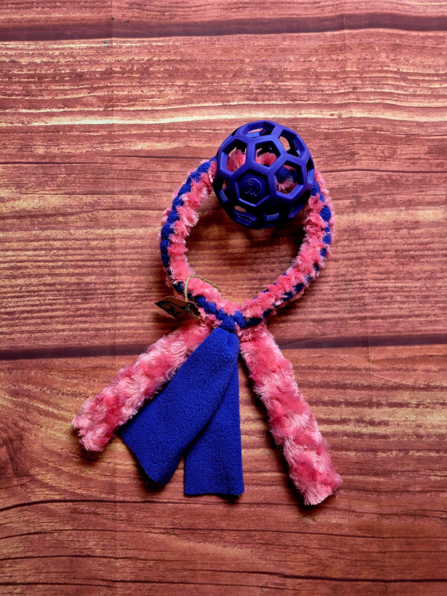 Small Hol-ee Roller on a Ring (purple/purple pink)