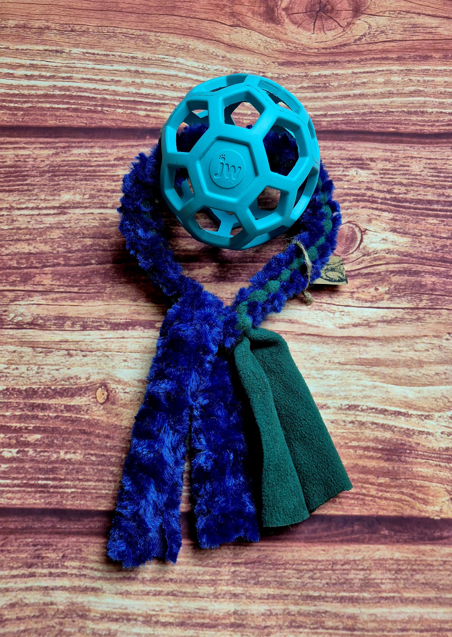 Medium Hol-ee Roller on a Ring (blue/hunter and blue)